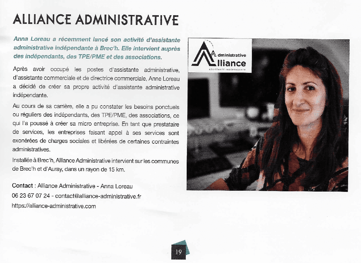 magasine Brech in news article alliance administrative